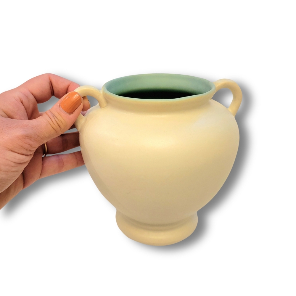 COORS Golden Colorado Art Deco 2 Tone Pottery Vase